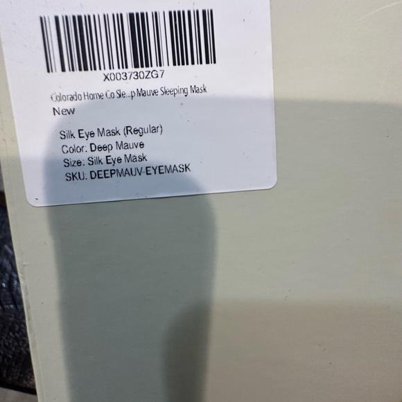 NEW!!! Colorado Home Co Sleep Mask Silk Eye Mask for Sleeping Deep Mauve $63 - Picture 4 of 5